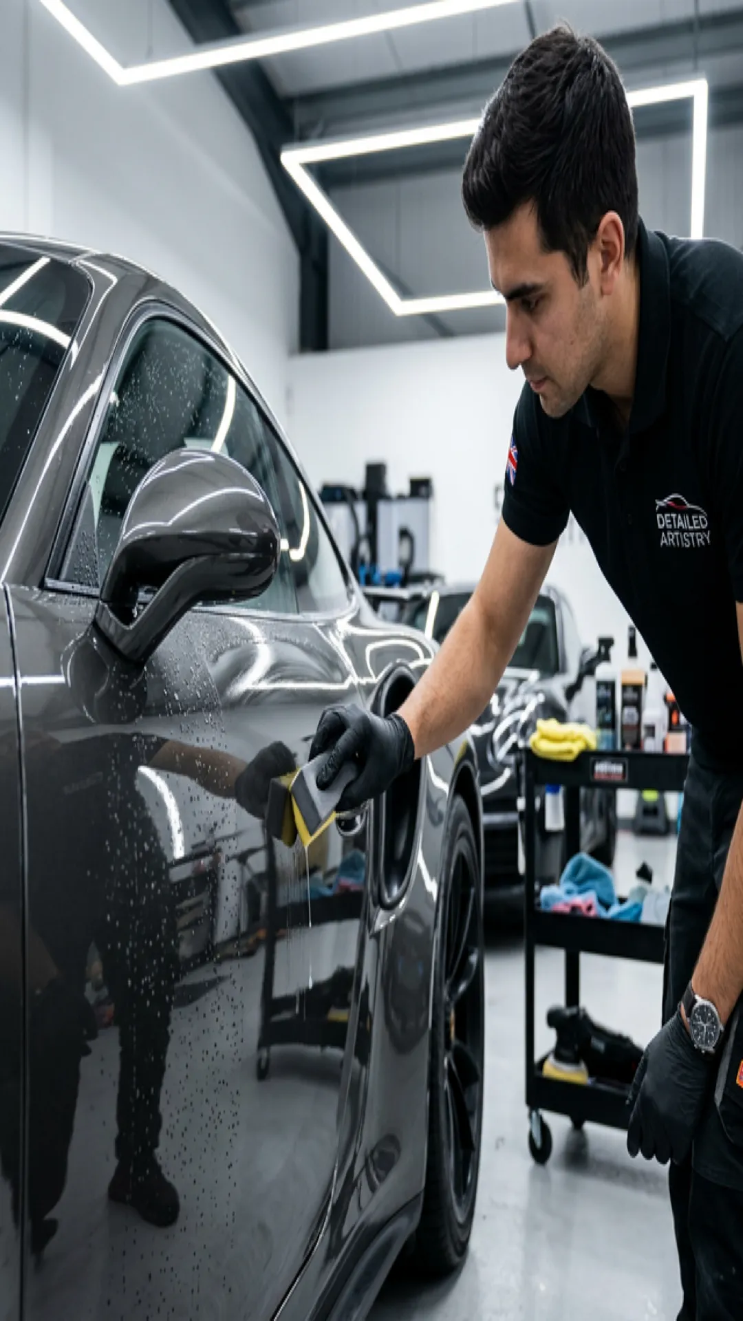 Ceramic coating application